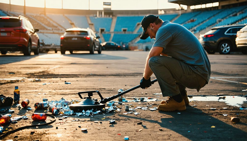 stadium parking lot finds