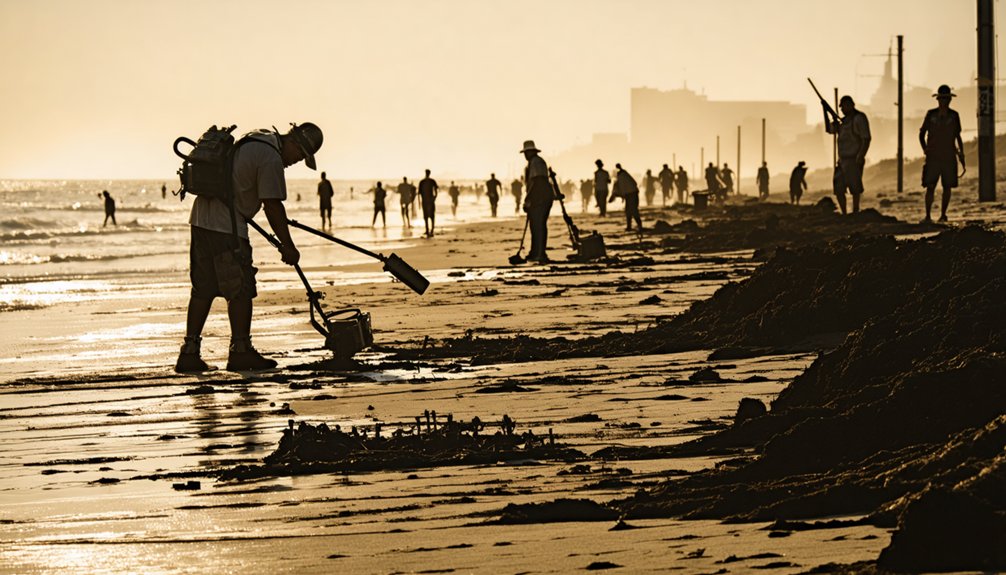 storm surge metal detecting frenzy
