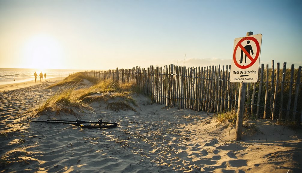 strict metal detecting prohibitions everywhere