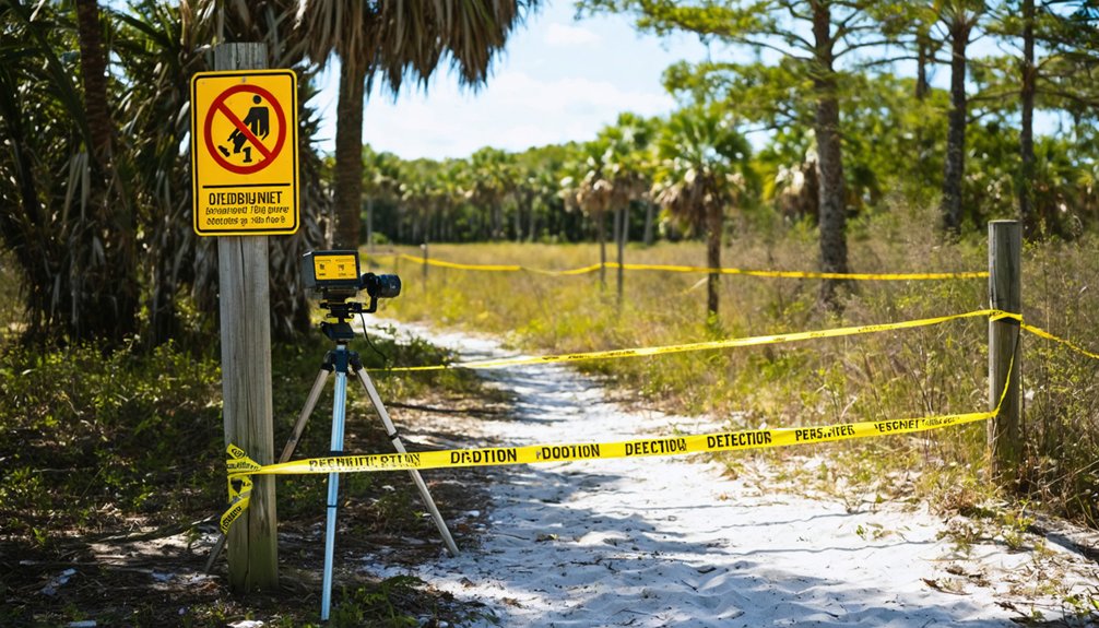 strict metal detection restrictions in parks
