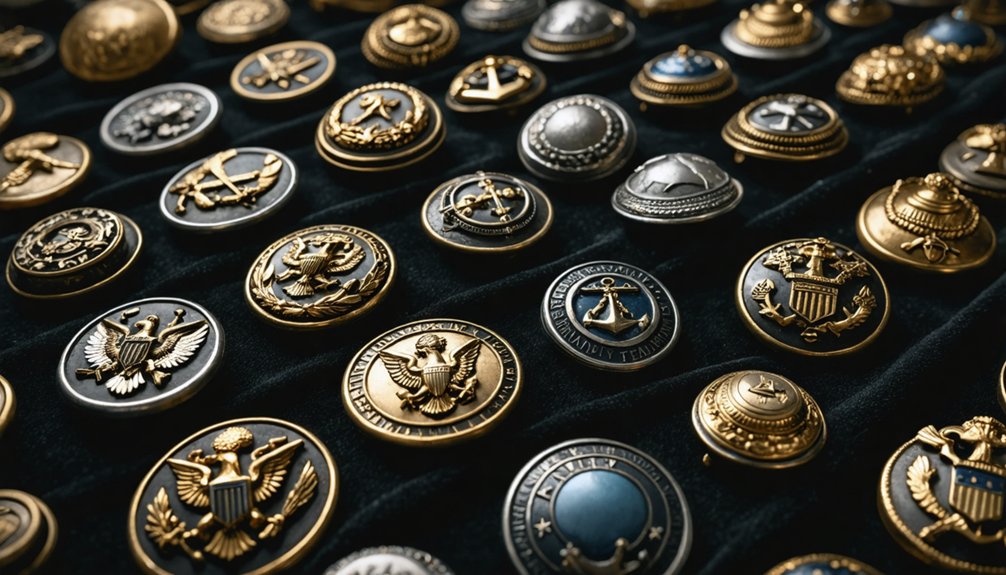 synthetic polymer military buttons