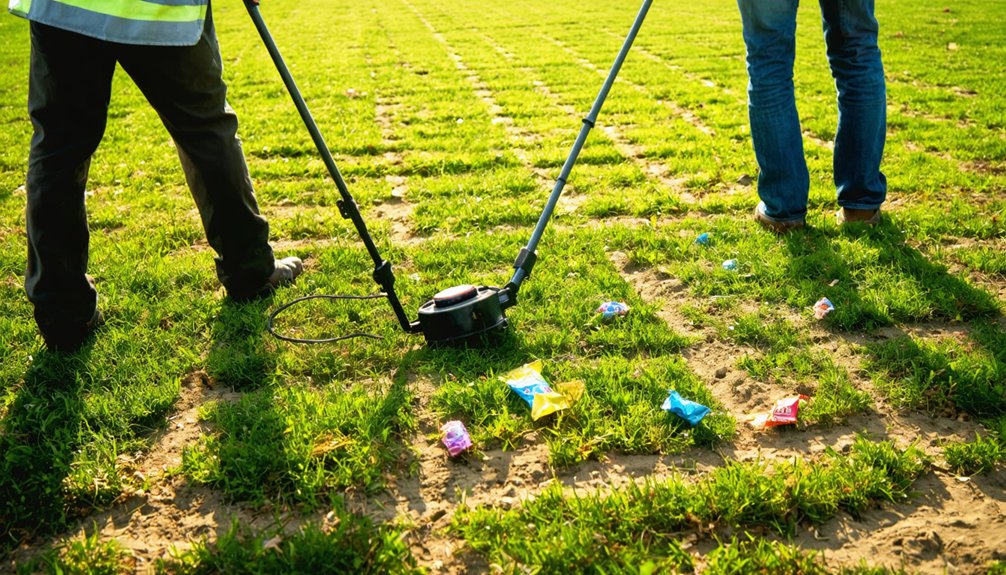 systematic grid and spiral patterns