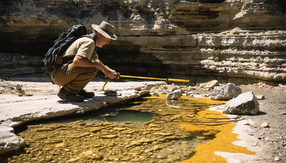 target bedrock gold accumulation zones