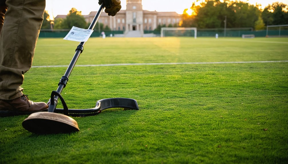 temple metal detecting regulations