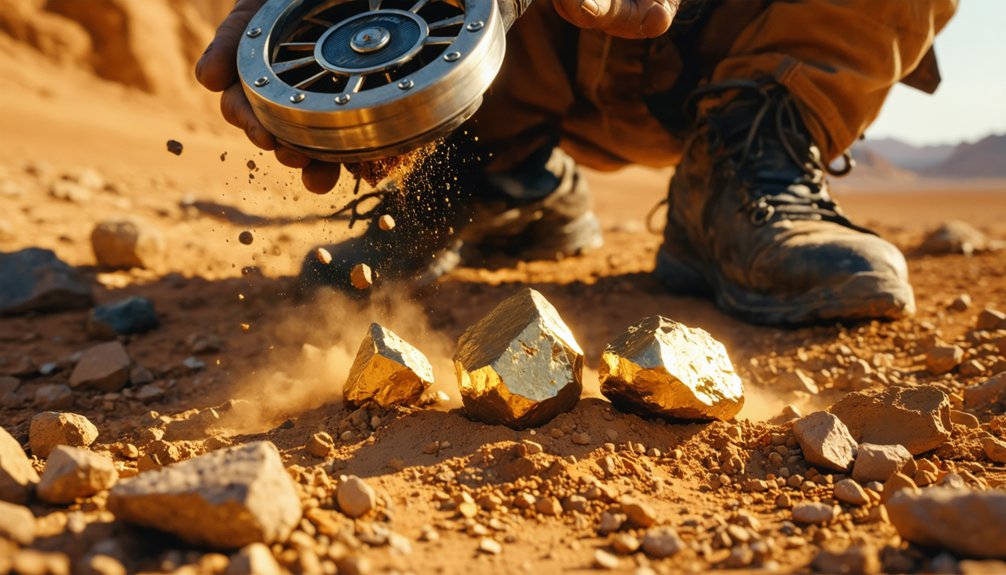 treasure hunting with metal detectors