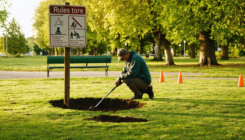 varying state municipal metal detecting regulations