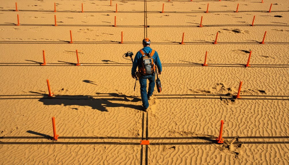 visual confirmation of grid coverage