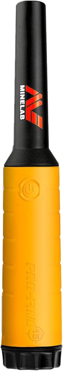 Minelab PRO-FIND 15 yellow waterproof pinpointer with belt holster