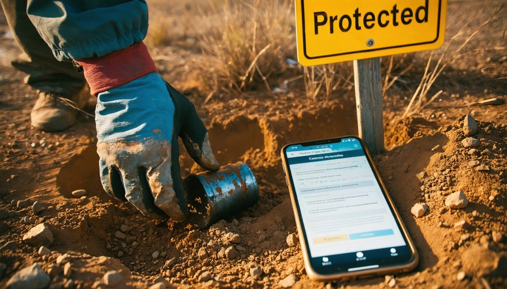 artifact protection reporting historical designation metal detecting