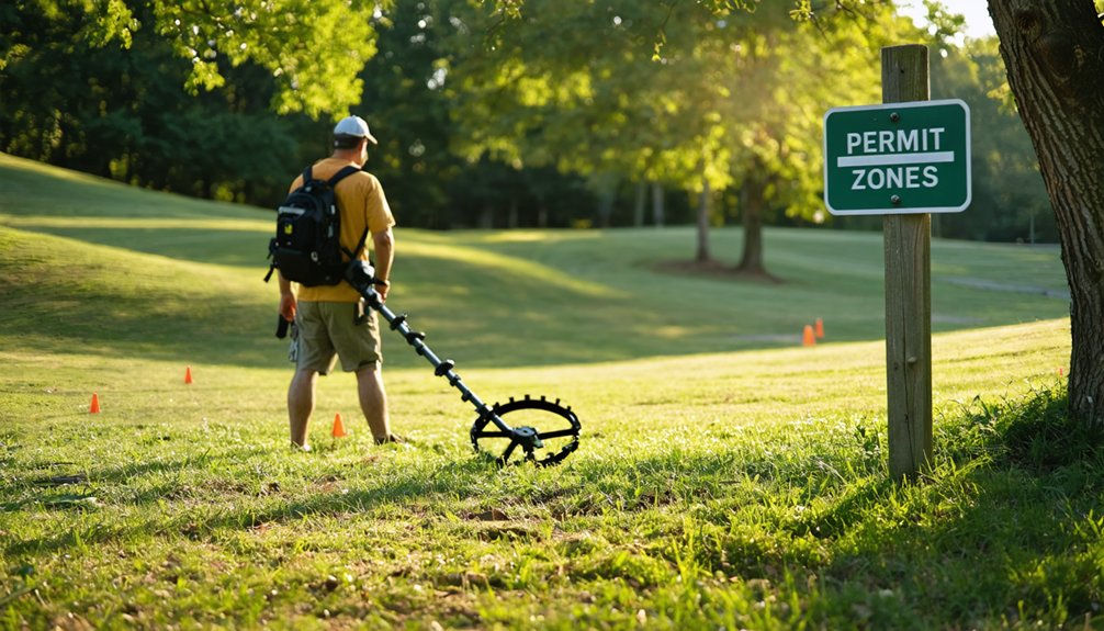 authorized metal detecting opportunities regulated