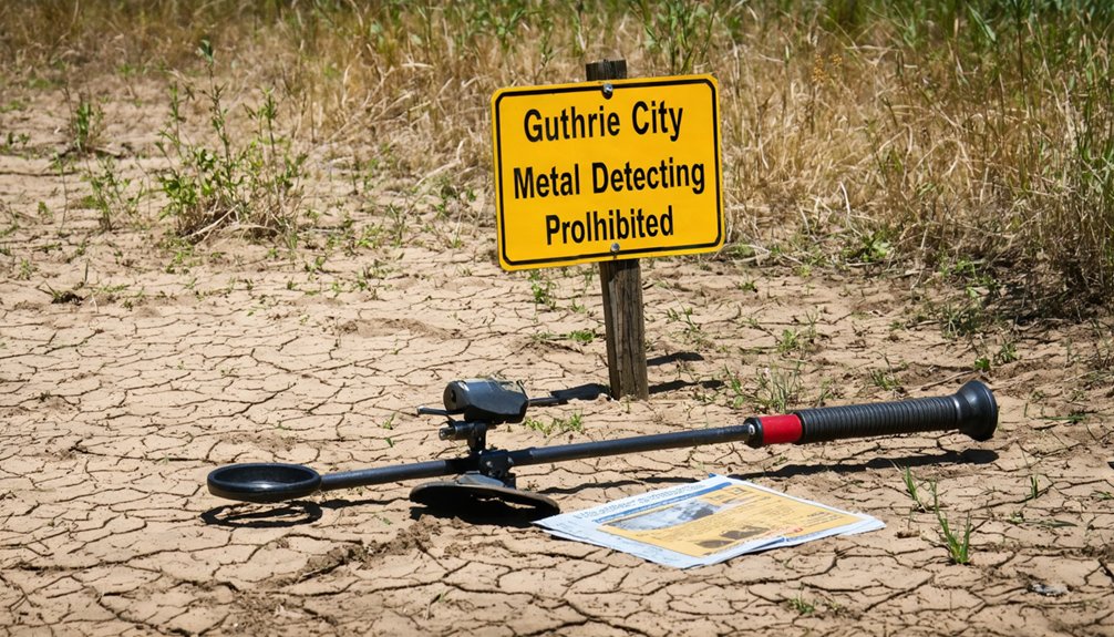 avoid unauthorized metal detecting penalties