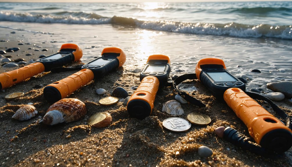beach metal detector pinpointers finds