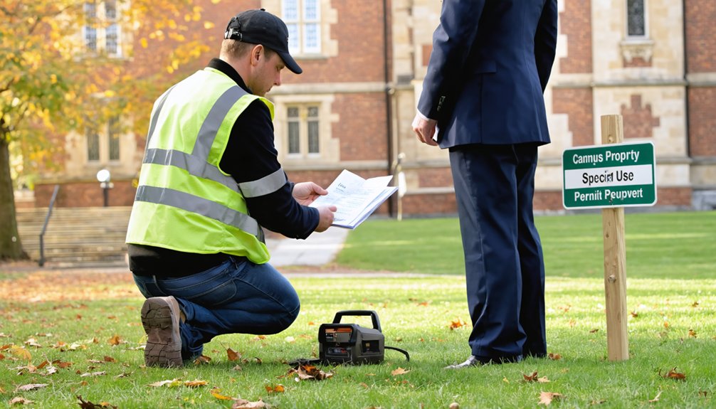 campus metal detecting rules