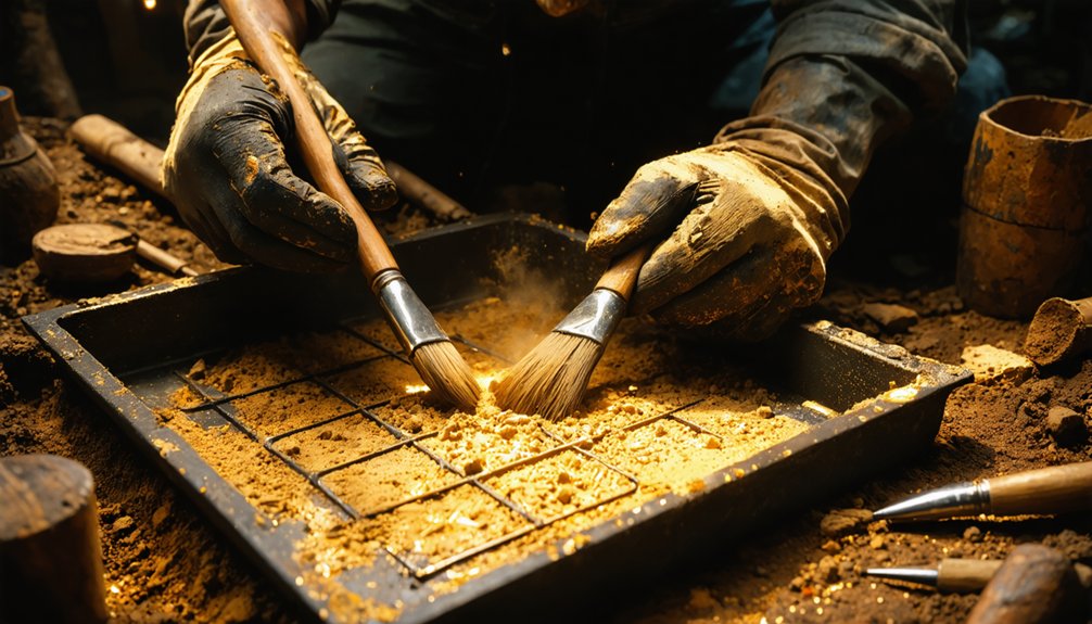 careful excavation buried treasure