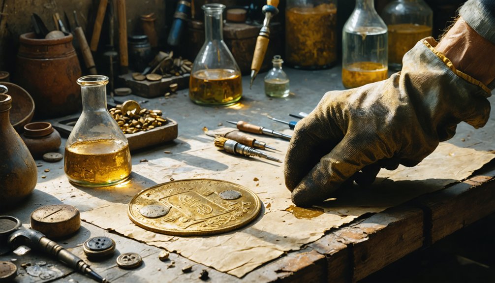 careful excavation dry panning site restoration