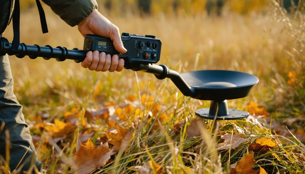 comfortable lightweight balanced metal detector design