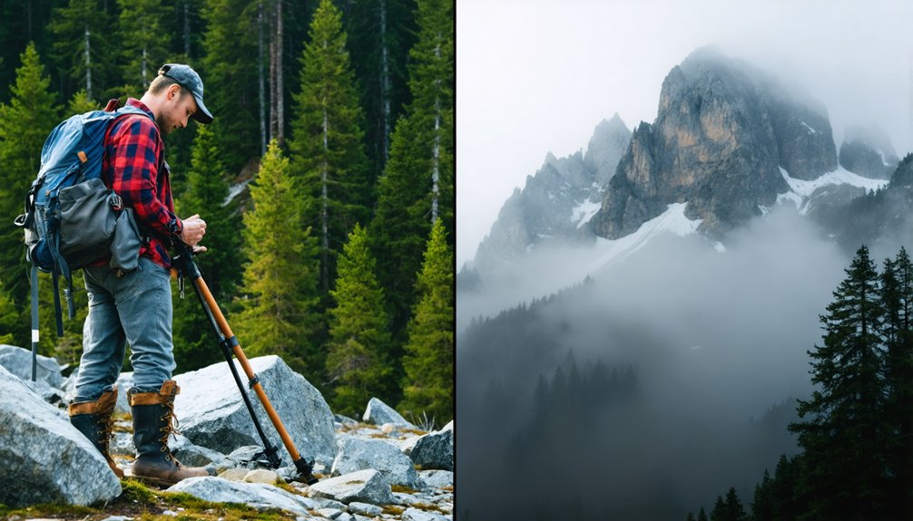 contrasting terrain metal detection strategies