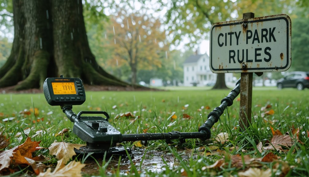 designated locations for legal metal detecting