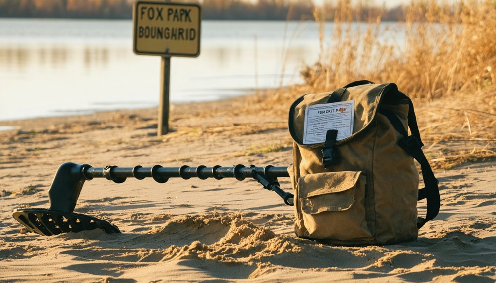 elgin beach detecting regulations