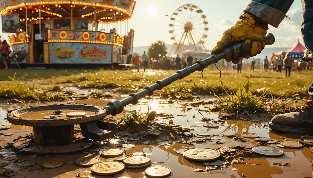 excitement induced carelessness yields fairground treasures