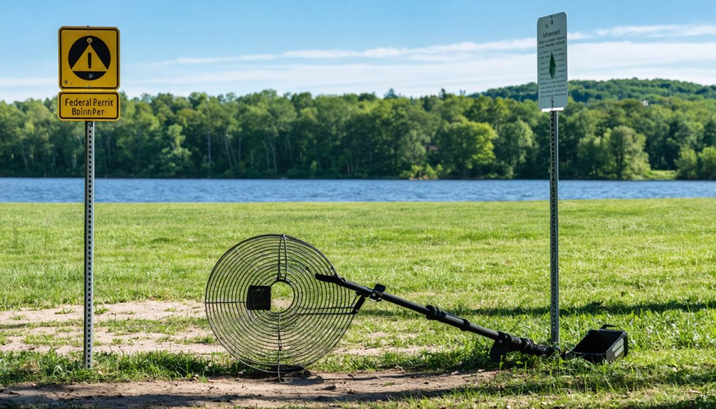 federal regulations restrict metal detecting