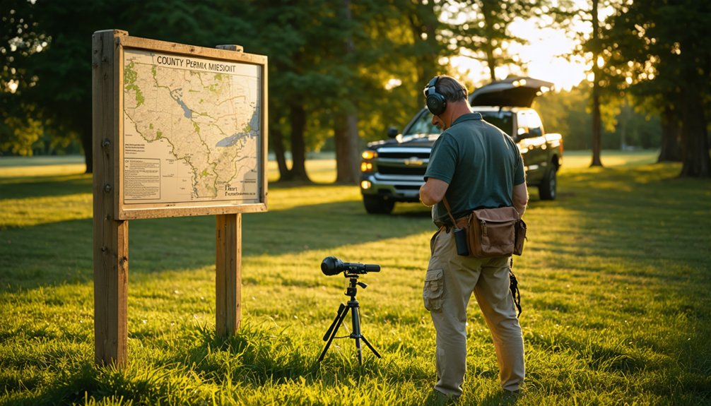 free metal detecting permits