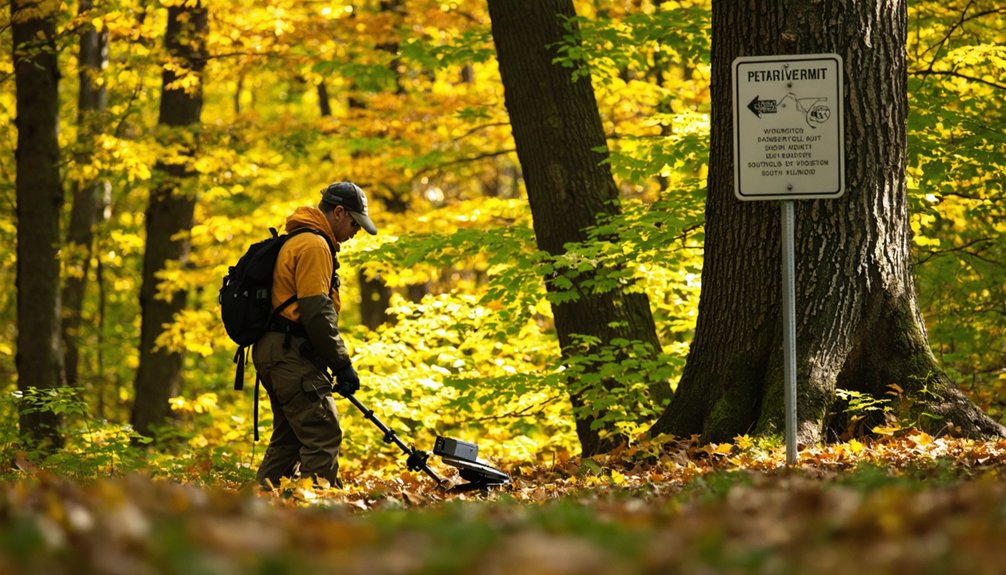 highly restricted metal detecting state lands