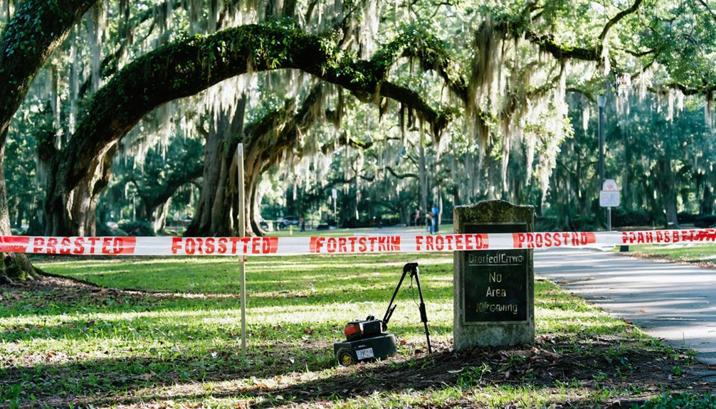 key off limits metal detecting areas