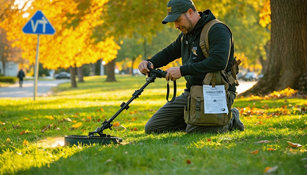 landowner permission designated areas restricted detecting