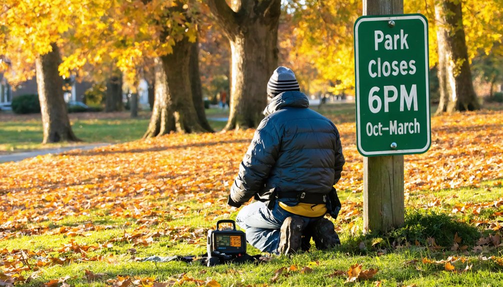 limited seasonal metal detecting