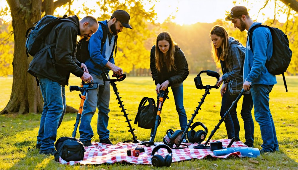 metal detecting group formation