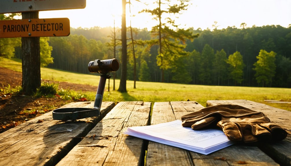 metal detecting in berry