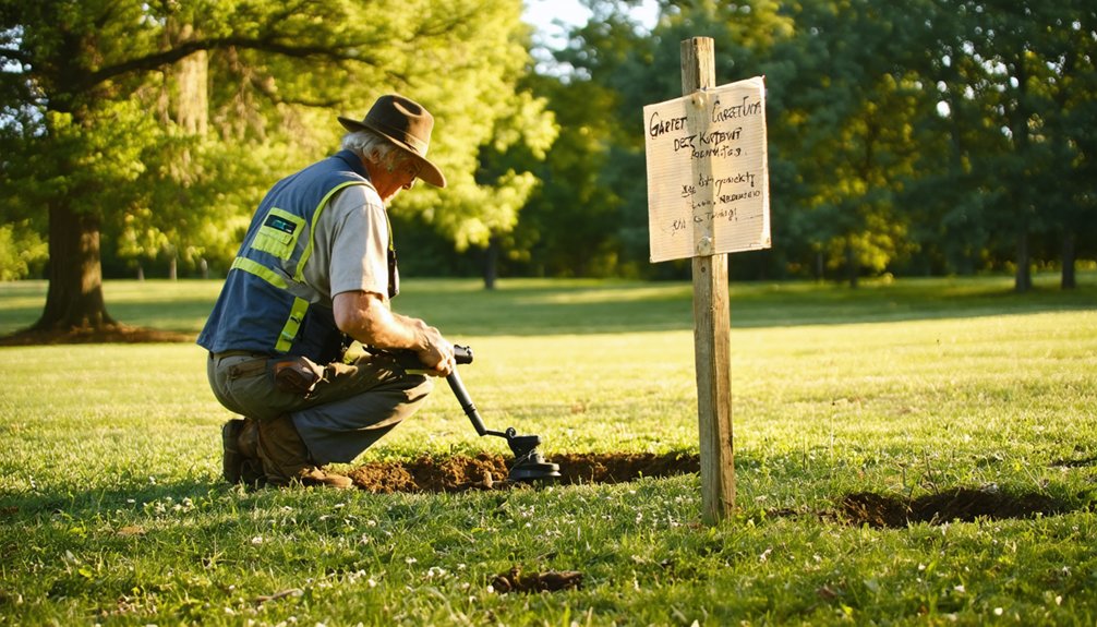metal detecting land access