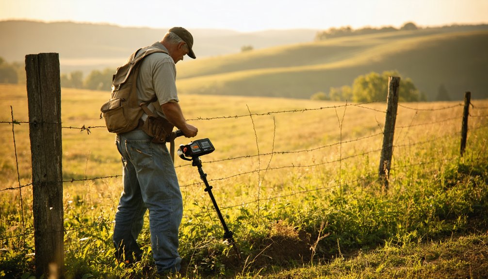 metal detecting on private property