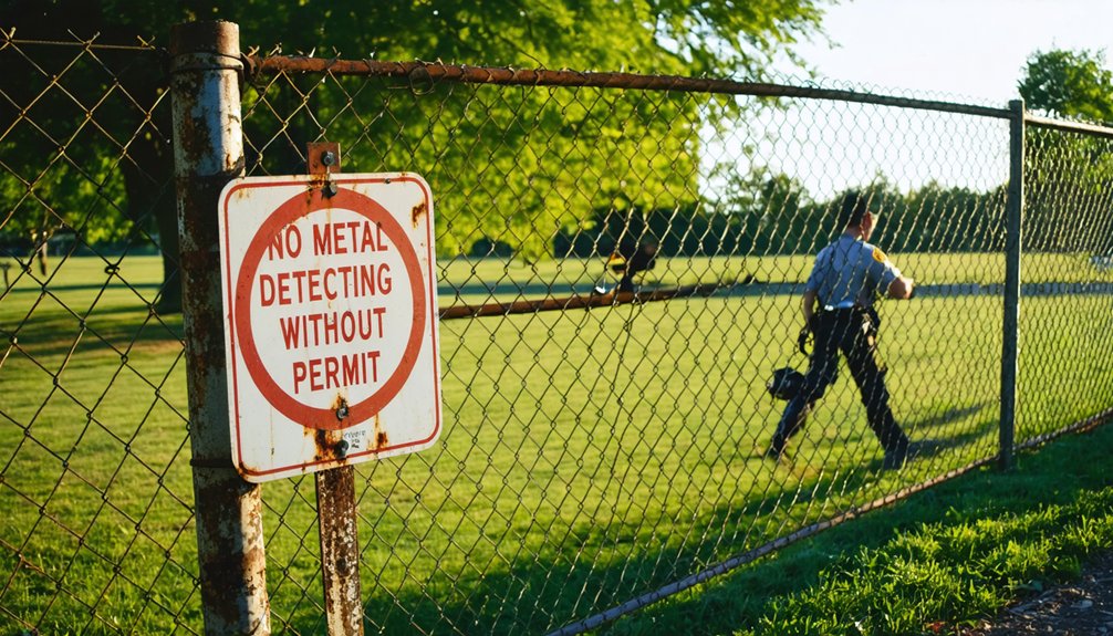 metal detecting permission required