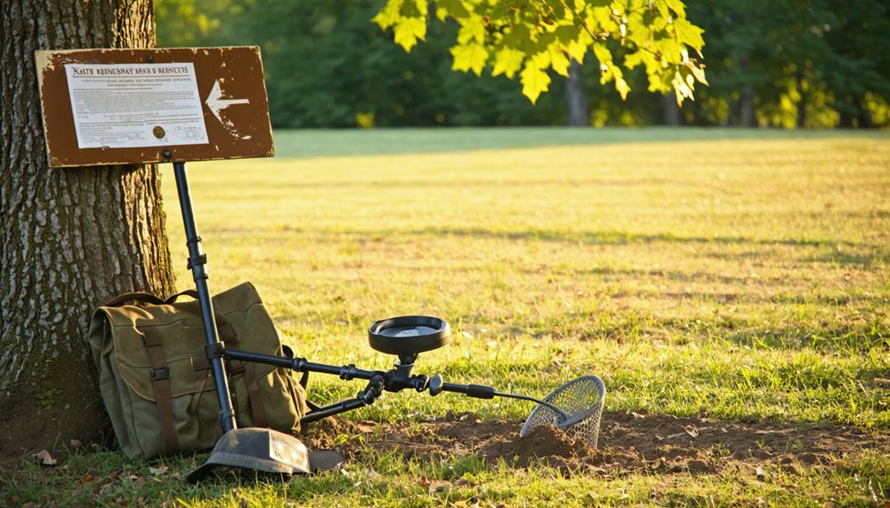 metal detecting permit guidelines