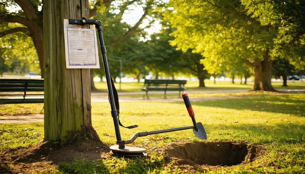 metal detecting permit guidelines
