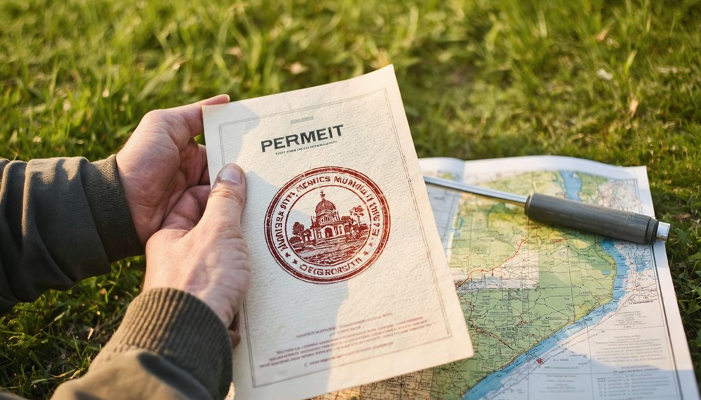 metal detecting permit required