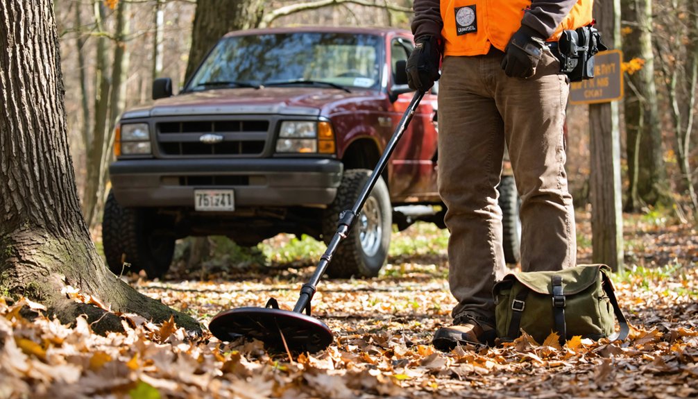 metal detecting permits and parks