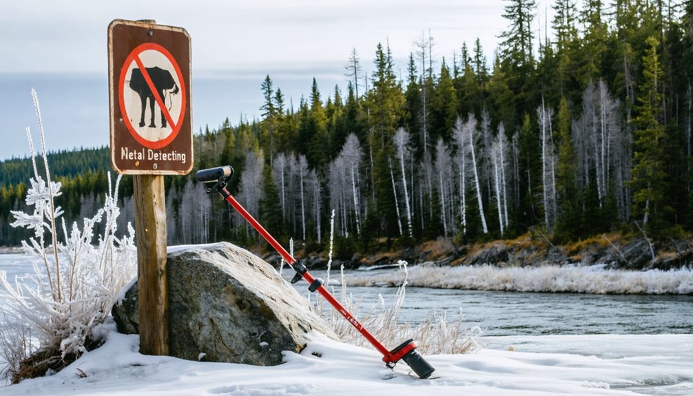 metal detecting prohibited alaska