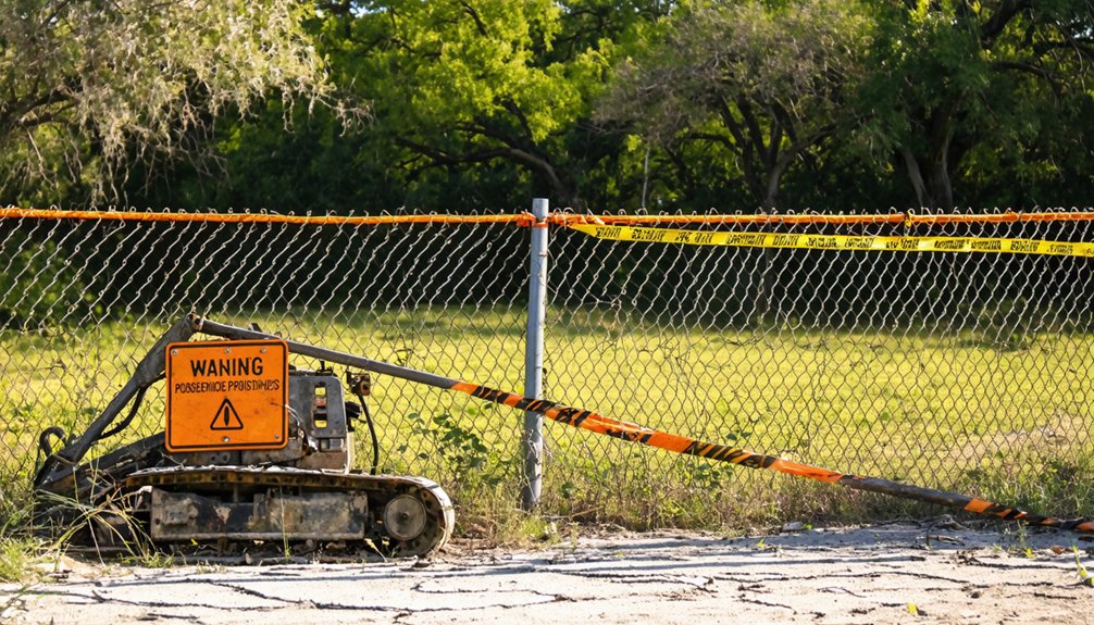 metal detecting prohibited