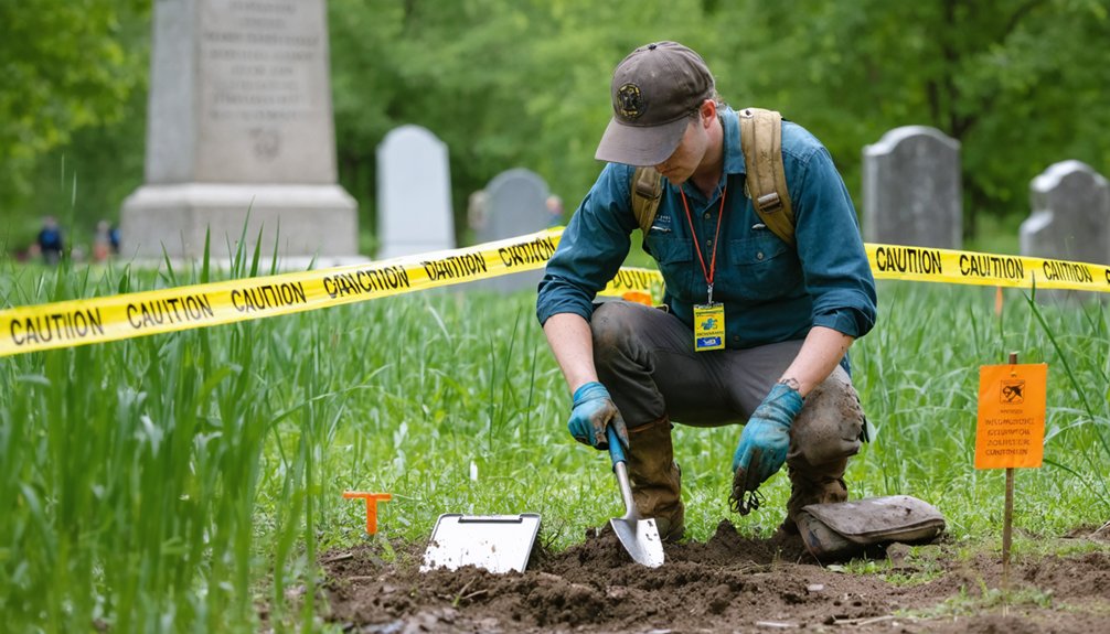 metal detecting prohibited without authorization