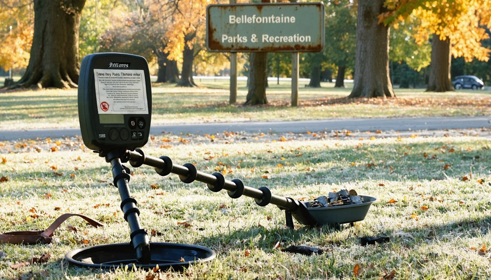 metal detecting regulations bellefontaine ohio