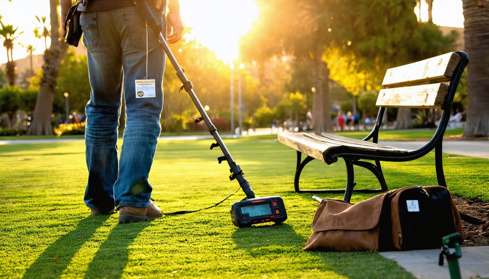 metal detecting regulations california