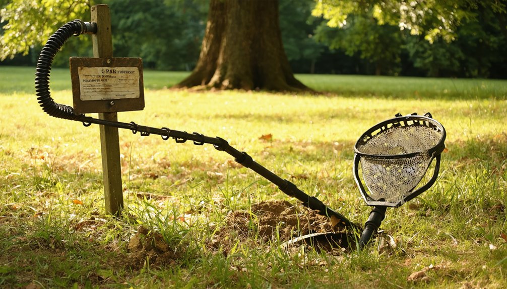 metal detecting regulations centerville