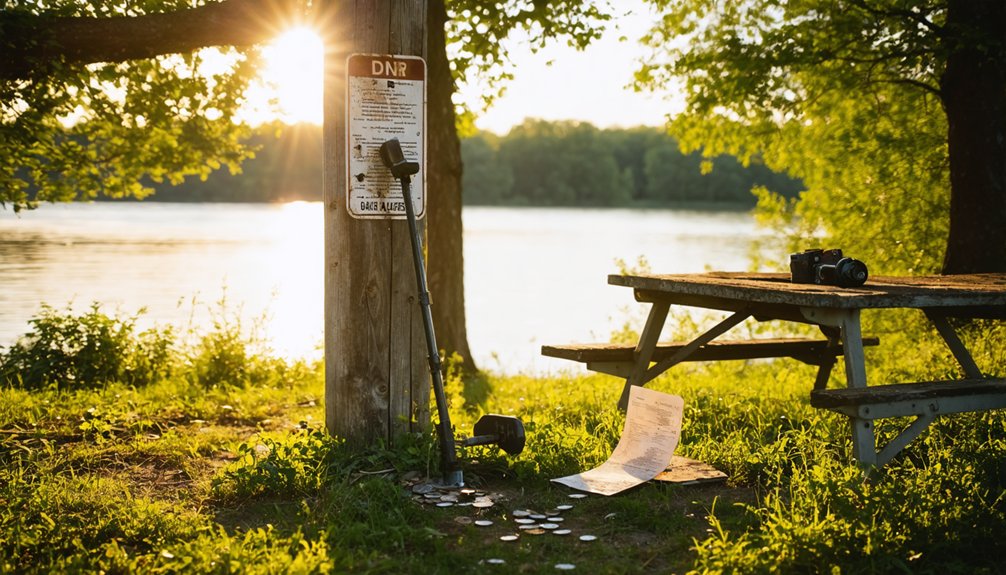 metal detecting regulations iowa