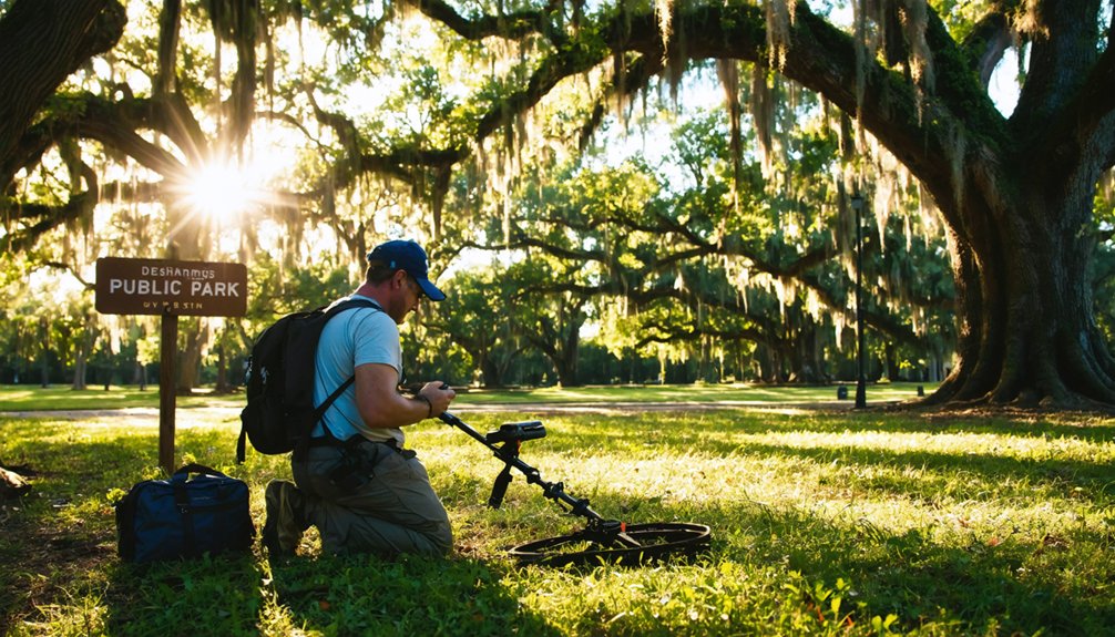 metal detecting regulations louisiana