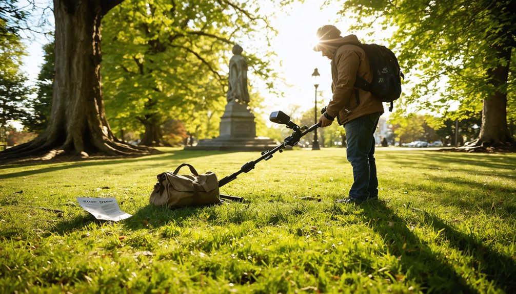 metal detecting regulations newton