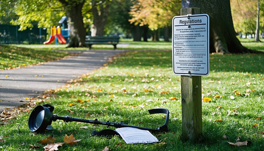 metal detecting regulations required