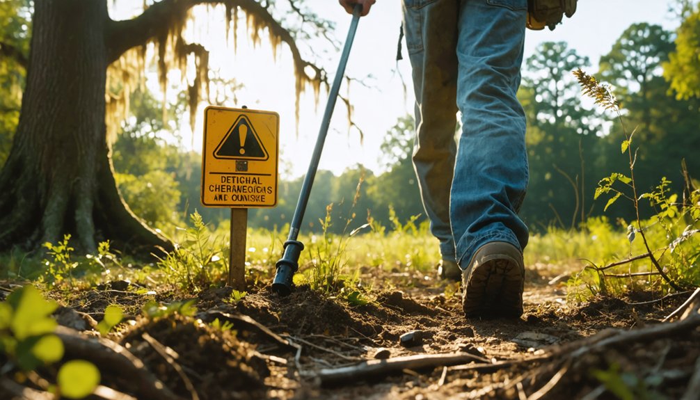 metal detecting restrictions enforced